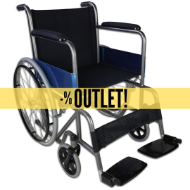 OUTLET | Cadeira de rodas dobrável | Rodas grandes | Ortopédica | Leve | Preto | Alcazar | Mobiclinic