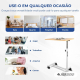 Mesa auxiliar | Cama ou sofá | Aço | Ajustável em altura | Madeira | Meseta | Mobiclinic - Foto 3