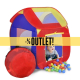 OUTLET | Tenda infantil para jogos | Dobrável | Inclui bolas | Aventuras | Mobiclinic - Foto 1