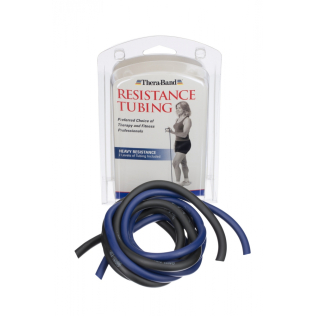 Tubos elásticos duas almas Theraband forte resistência