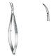 Pinças Castroviejo-tesoura para iridectomia 10,0 centímetros curvas acentuadas - Foto 1