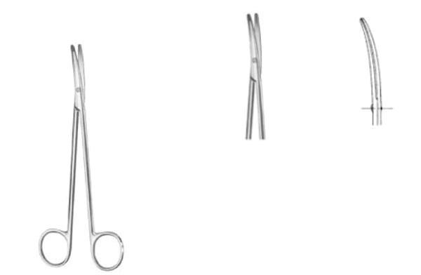 Tesoura curva metzenbaum-nelson r, r (Nopa)