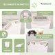 Recipiente para ração | 8 Kg - 20 L | Fecho seguro | Com rodas | Inclui pá e copo medidor | Branco | FeedPet | Mobiclinic - Foto 5