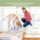 Recipiente para ração | 8 Kg - 20 L | Fecho seguro | Com rodas | Inclui pá e copo medidor | Branco | FeedPet | Mobiclinic - Foto 6