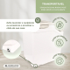 Recipiente para ração | 8 Kg - 20 L | Fecho seguro | Com rodas | Inclui pá e copo medidor | Branco | FeedPet | Mobiclinic - Foto 7