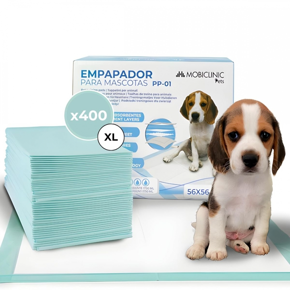 Tapetes encharcadores, 56x56 cm, 400 unidades, superabsorção, transportável, pp-01, mobiclinic