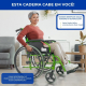 Cadeira de rodas | Alumínio | Verde | Encosto dividido | Apoios de braços dobráveis | Bolonia | Mobiclinic - Foto 3
