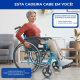 Cadeira de rodas dobrável | Alumínio | Encosto dividido | Apoios de braços dobráveis | Azul | Bolonia | Mobiclinic - Foto 3