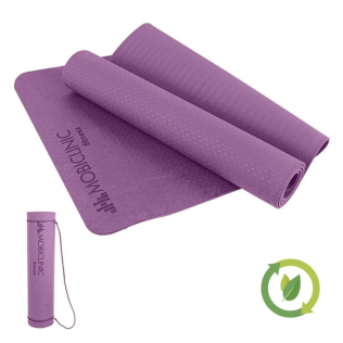 Tapete de Yoga | Antiderrapante | 181x61cm | Flexível | TPE | Lavável | Ecológico | Roxo | EY-01 | Mobiclinic