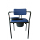 Cadeira de quarto | Com sanita e apoios de braços | Mod. New Club-Even | Encosto dividido | Cor azul - Foto 6