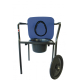 Cadeira de quarto | Com sanita e apoios de braços | Mod. New Club-Even | Encosto dividido | Cor azul - Foto 8