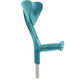 Muleta ortopédica | Alumínio | Canadiana inglesa | Altura ajustável | Azul turquesa| Evolution Fun - Foto 1