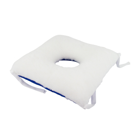 Almofada anti-escaras | Quadrada | Com orifício | Para cadeira ou sofá | 40 x 38 cm | Mobiclinic