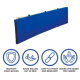 Proteção de barra de segurança | 190 x 34 x 2,5cm | Fecho com clipe | Material almofadado | Mobiclinic - Foto 4