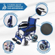 Cadeira de rodas | VIP | Dobrável | Apoios de braços e apoios para os pés removíveis | Maestranza | Mobiclinic - Foto 2