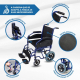 Cadeira de rodas | Dobrável | Apoia-pés e apoia-braços removíveis| Maestranza | Mobiclinic - Foto 2