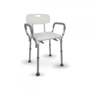 Cadeira de banho | Altura e encosto ajustáveis | Alumínio | Puerto | Mobiclinic