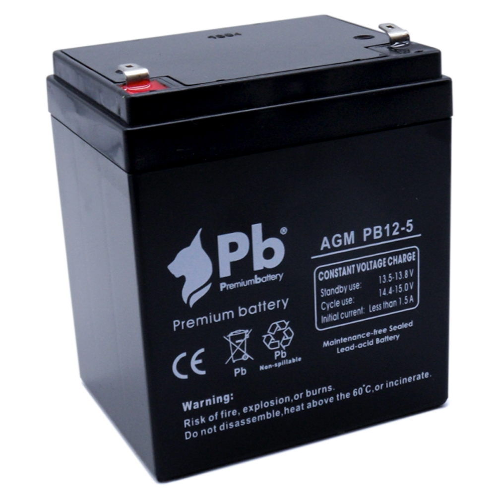 Bateria para grua de transferência fortuna, 12v5.0ah, pb12-5