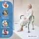 Cadeira de banho | Altura e encosto ajustáveis | Alumínio | Puerto | Mobiclinic - Foto 3