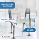 Cadeira de banho | Altura e encosto ajustáveis | Alumínio | Puerto | Mobiclinic - Foto 5