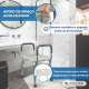Cadeira de banho | Altura e encosto ajustáveis | Alumínio | Puerto | Mobiclinic - Foto 7