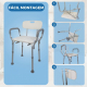 Cadeira de banho | Altura e encosto ajustáveis | Alumínio | Puerto | Mobiclinic - Foto 9