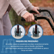 Andarilho 4 rodas | Com travão de pressão| Assento e cesto | Bordeaux | Prado | Mobiclinic - Foto 3