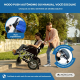Cadeira de rodas elétrica dobrável | Alumínio | Auton. 20 km | 24V | Azul e preta | Lyra | Mobiclinic - Foto 7