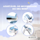 Cadeira alta e baloiço | Dobrável | Rodas e bandeja | Capacidade máx 15kg | 6-36 meses | Ajustável | Azul | Nala | Mobiclinic - Foto 4