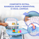 Cadeira alta e baloiço | Dobrável | Rodas e bandeja | Capacidade máx 15kg | 6-36 meses | Ajustável | Azul | Nala | Mobiclinic - Foto 6