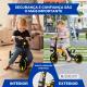 Triciclo 5 em 1 | Evolutivo | Guiador com assento ajustável | Máx. 25kg | Leve | 1.5 a 5 anos | Amarelo | Chase | Mobiclinic - Foto 5