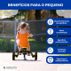 Triciclo 5 em 1| Evolutivo| Guiador com assento ajustável| Máx. 25kg| Leve| 1 ano e meio a 5 anos|Amarelo|Chase |Mobiclinic - Foto 6