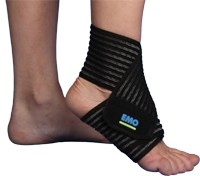 Bandagem elástica strapin 80 cm tornozelo tamanho universal (Emo)