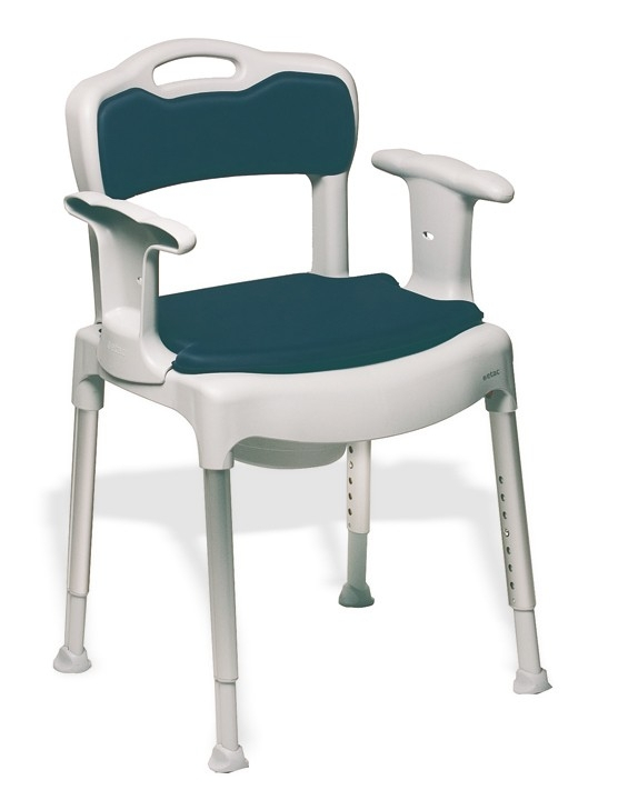 Cadeira multifunções, para habitação ou wc, altura regulável, até 130 kg (Ayudas tecno dinámicas)