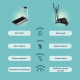 Bicicleta elíptica | 8 resistências | Tela LCD | Guiador ergonômico | Antiderrapante | Até 100 kg | ATLAS | Mobiclinic - Foto 6