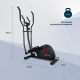Bicicleta elíptica | 8 resistências | Tela LCD | Guiador ergonômico | Antiderrapante | Até 100 kg | ATLAS | Mobiclinic - Foto 8