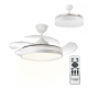 Ventilador de teto | 4 pás | 6 velocidades | 3 modos de iluminação | Luz LED | Controle remoto | Oasis | Mobiclinic - Foto 1