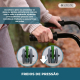 Andarilho dobrável | Assento e encosto | Alumínio | Cesta | Para idosos | Verde | Prado | Mobiclinic - Foto 3