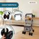 Carrinho de compras andarilho | 4 rodas | Até 120kg | Dobrável | Com saco | Sistema de travagem | Quadro | Coliseo | Mobiclinic - Foto 3
