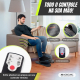 Mini treinador elíptico | 10 velocidades | Visor LCD | Pedais antiderrapantes | Cinzento | Veleta | Mobiclinic - Foto 3