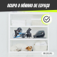 Mini treinador elíptico | 10 velocidades | Visor LCD | Pedais antiderrapantes | Cinzento | Veleta | Mobiclinic - Foto 4
