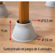 Cone de levantamento 'Patas elefante' (jogo 4uds), altura 9cm, dia 9cm - Foto 2