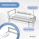Barreira de cama | Dobrável | Transportável | Fixação dupla | 150cm | Segura | Máx. 25kg | Sonhador | Mobiclinic - Foto 4