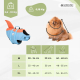 Colete salva-vidas para cães | Arnês ajustável | Guia com anel | Alça | Leve | Barbatana decorativa | Sharky | M | Mobiclinic - Foto 2