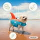 Colete salva-vidas para cães | Arnês ajustável | Guia com anel | Alça | Leve | Barbatana decorativa | Sharky | M | Mobiclinic - Foto 3