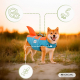 Colete salva-vidas para cães | Arnês ajustável | Guia com anel | Alça | Leve | Barbatana decorativa | Sharky | XL | Mobiclinic - Foto 3