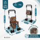 Carrinho de compras | 4 rodas | Até 120 Kg | Dobrável | Com saco | Sistema de travagem | Estampado | Coliseo | Mobiclinic - Foto 1