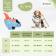 Colete salva-vidas para cães | Arnês ajustável | Guia com anel | Alça | Leve | Barbatana decorativa | Sharky | L | Mobiclinic - Foto 4