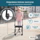 Andador para idosos | Dobrável | Assento | 2 rodas | Preto | Emérita | Mobiclinic - Foto 6