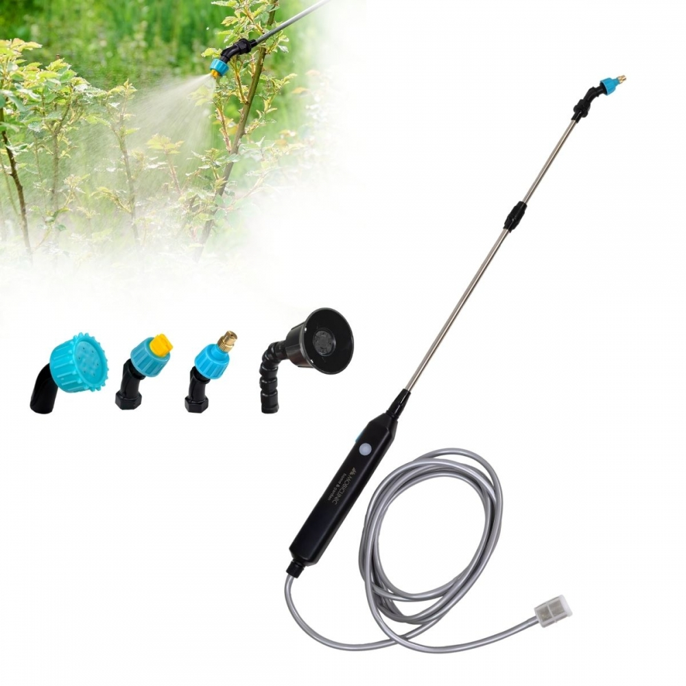 Pulverizador elétrico, 4 bicos, 60-85 cm, mangueira 3m, 2500 mah, 2-3 horas de uso, profumig, mobiclinic
